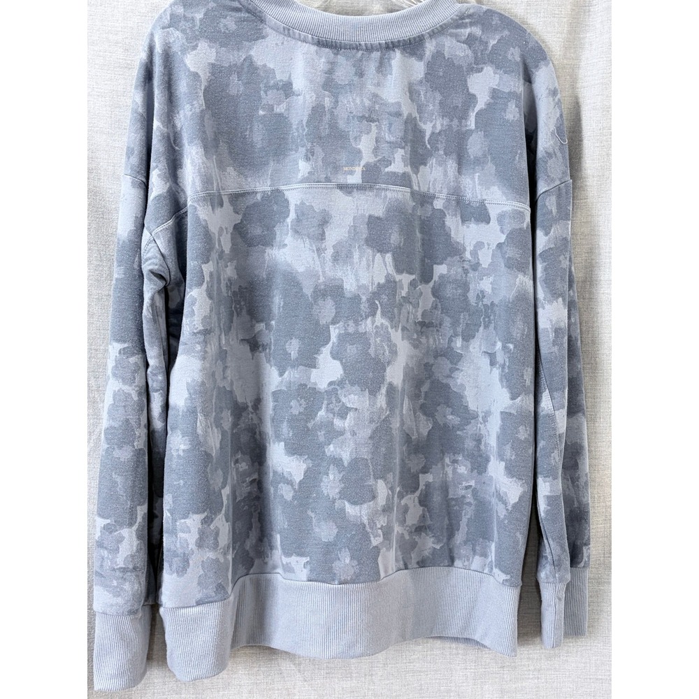 Mondetta Gray Camo Crewneck Sweatshirt Oversized Fit L - Picture 4 of 6